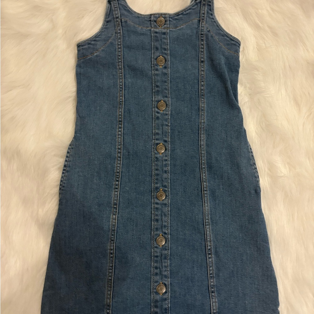 Abercrombie Kids Denim Button-Down Dress